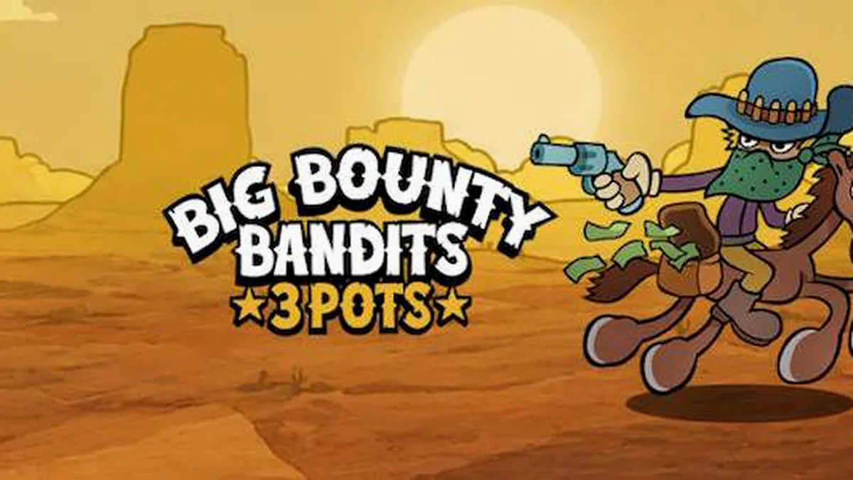 Interface do jogo Big Bounty Bandits: 3 Pots em um smartphone